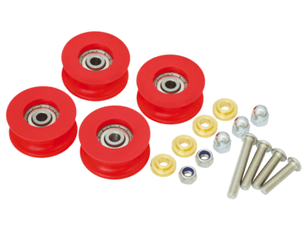 RUNPOTEC Auslaufrollen (4 parça Set) Ersatzteil Fiberglas Çubuk Ø 7,5 - 11 mm - 20646