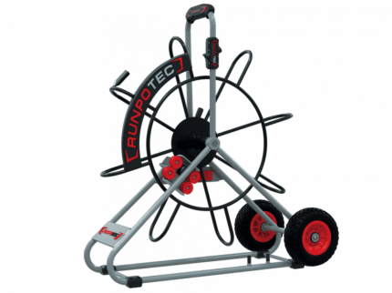 RUNPOTEC GF7.5/9 Stahlhaspel Ø 730 mm fahrbar için Fiberglas Çubuk Ø 7,5 mm ve 9 mm, dahil Doppelauslaufsystem - 20405