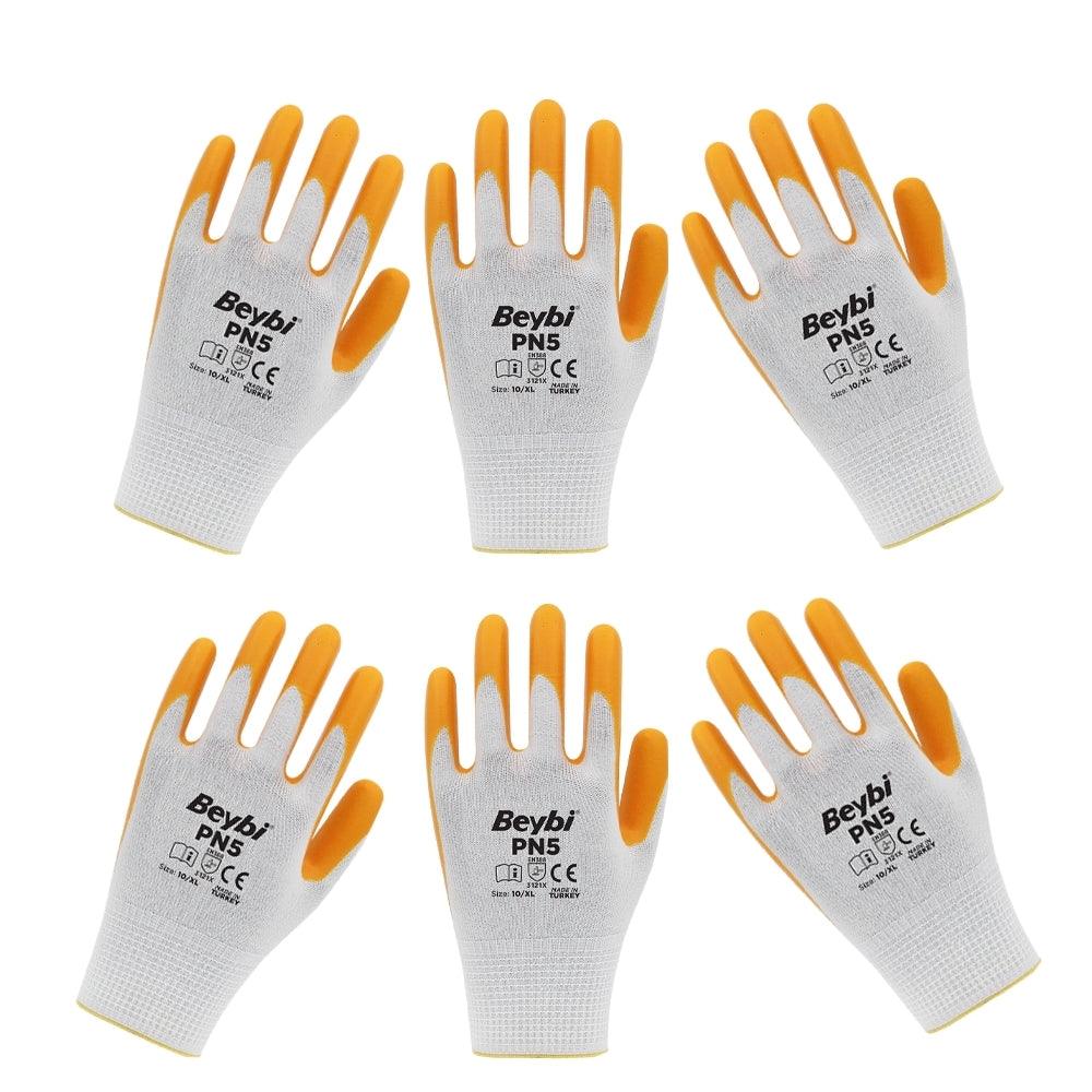 IMG-8578.jpg BEYBİ PN5 İŞ ELDİVENİ SARI (10 çift) 10/XL - Görsel 1