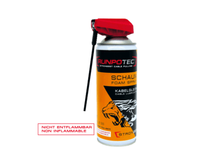 RUNPOTEC Kablo Yağlayıcısı Schaum 400 ml reduziert den Reibungswiderstand um kadar zu 40 % - 20522