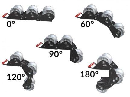 RUNPOTEC Kablo Yönlendirme Makaraları Kette 3-gliedrig universell einsetzbar - Rollendurchmesser 130 mm ürün görseli 3