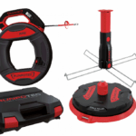 RUNPOTEC RP5 ile dijital Metre Sayacı - 30 m + XB 300 - çok amaçlı set Kablo Çekme Sistemleri + çok amaçlı Kablo Makarası + Çok Fonksiyonlu Mandrel sistem çantasında - 10224