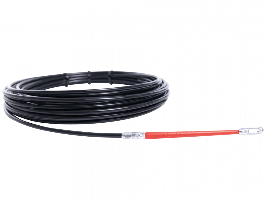 RP1 özel plastik çubuk Ø 4 mm kablo çekme çubuğu için boru iç çapı 9 - 25 mm RUNPOTEC RP1 Spezialkunststoffband Ø 4 mm Kablo Çekme Bandı , 9 - 25 mm boru iç çapı için - 30027