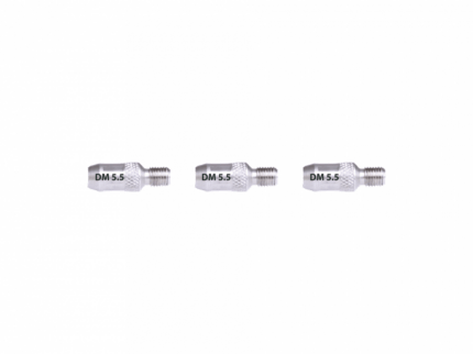 RUNPOSTICKS uç manşonları-set dış diş Ø 5,5mm için RUNPOSTICKS schwarz Ø 5,5mm, 3 adet ürün görseli 1