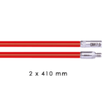 RUNPOSTICKS rot (hart) - 2 x 410 mm ideal in Kombination ile XB 500 T, XB 500 ve XB 300 ürün görseli 1