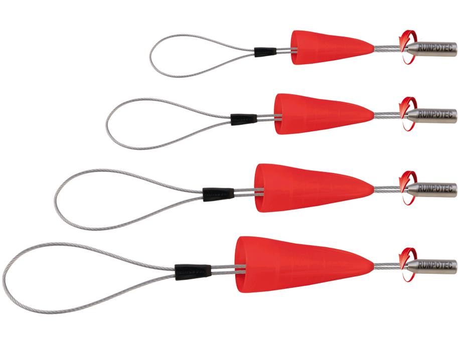 kablo çekme halkası dişli - 4'lü set için borular itibaren 14 mm Innndurchmesser RUNPOTEC Kablo Çekme Halkası ile Diş - 4 parça Set için borular itibaren 14 mm Innndurchmesser - 10154