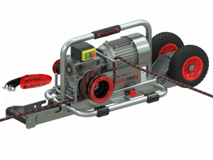 RUNPOTEC CW 800 E Spillwinde dahil Trolley Montageschiene ve Gurt Kablo Çekme Vinci için waagrechten Kabelzug - 10138