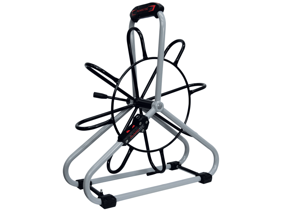 GF6 standart set çelik makara Ø 530 mm için fiberglas çubuk Ø 6 mm, dahil çift çıkış sistemi RUNPOTEC GF6 Standart Set Stahlhaspel Ø 530 mm için Fiberglas Çubuk Ø 6 mm, dahil Doppelauslaufsystem - 20300
